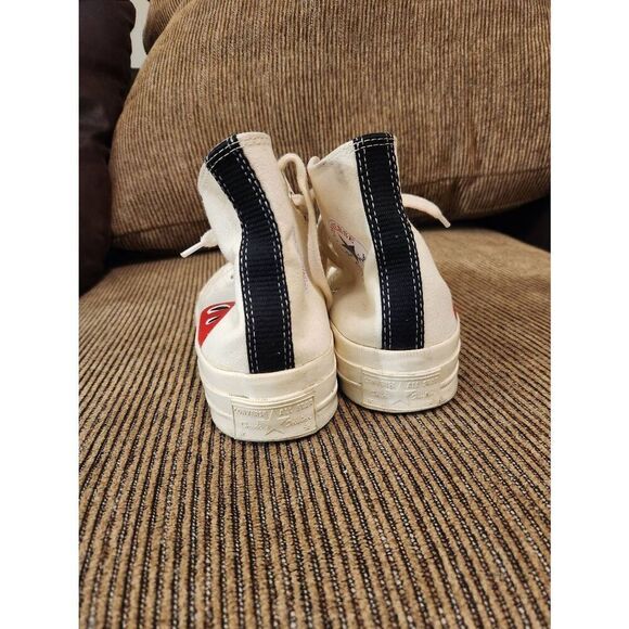 CdG PLAY x Converse Women's Size 7 Chuck Taylor  Peek-A-Boo High Top Sneaker - Picture 6 of 13